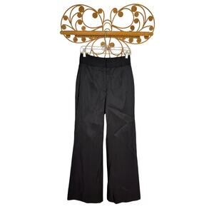 Naeem Khan black Trouser silk pants 6